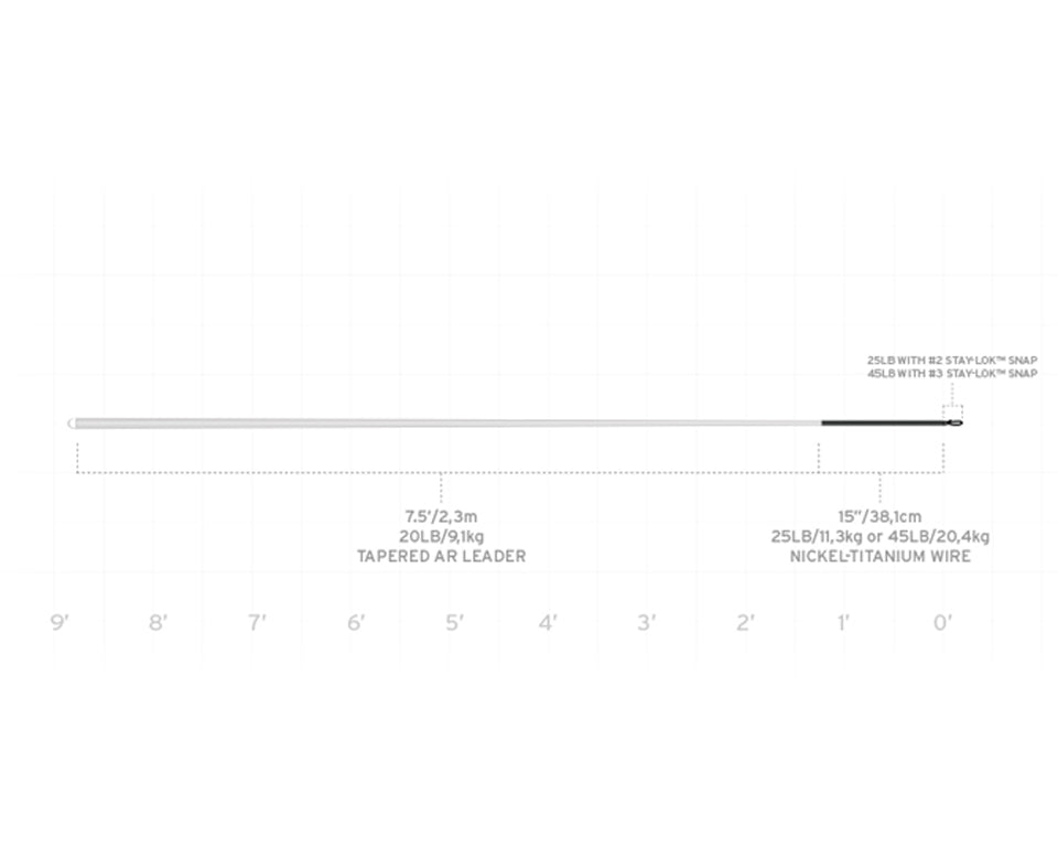 Scientific Anglers Absolute Predator Toothy Fish Leader - Spawn Fly Fish - Scientific Anglers