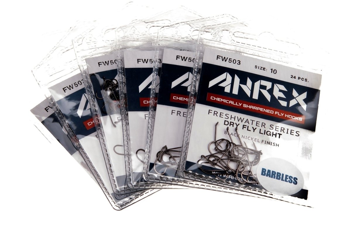 Ahrex FW503 Dry Fly Light Barbless Hook - Spawn Fly Fish - Ahrex Hooks
