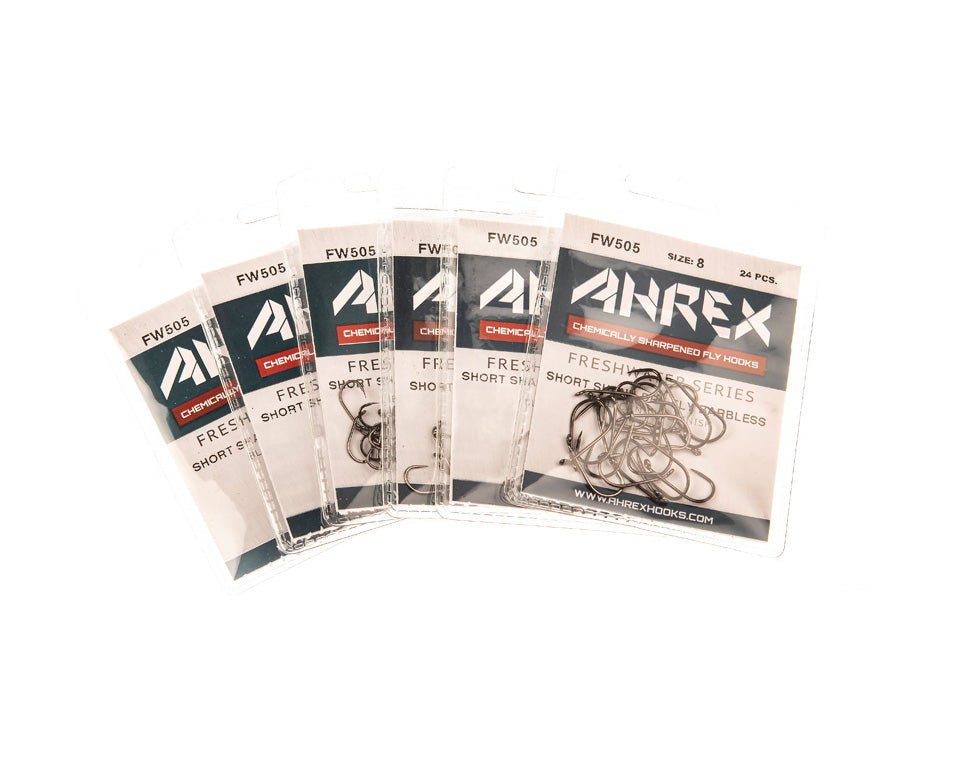 Ahrex FW505 Barbless Short Shank Dry Hook - Spawn Fly Fish - Ahrex Hooks
