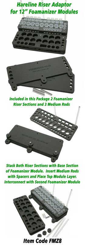 Hareline Riser Adaptor For 12" Foamanizer Modules - Spawn Fly Fish - Hareline Dubbin