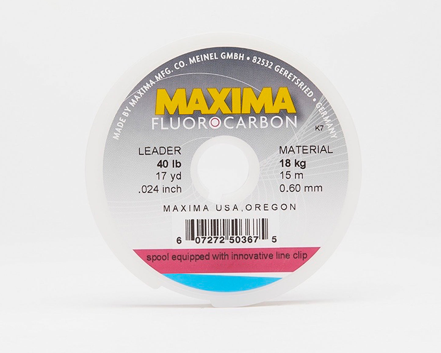 Maxima Fluorocarbon Fishing Line - Leader Wheel - Spawn Fly Fish - Maxima