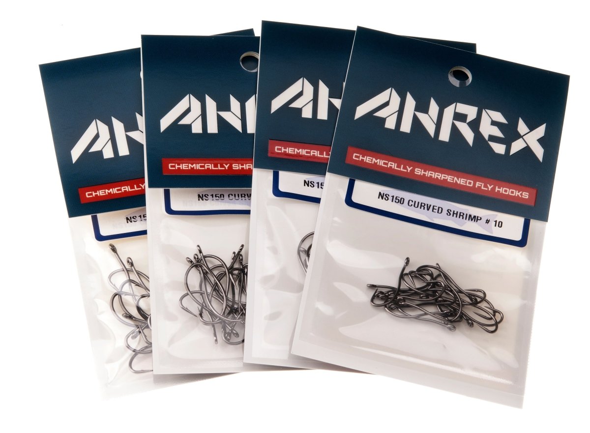 Ahrex NS150 Nordic Salt Curved Shrimp Hook - Spawn Fly Fish - Ahrex Hooks