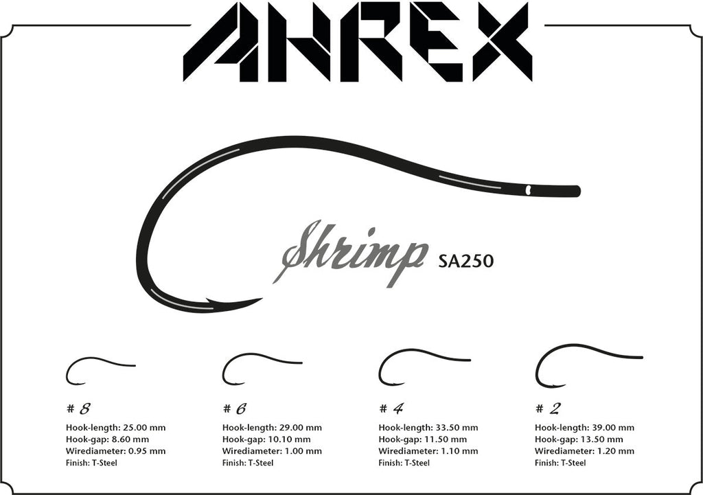 Ahrex SA250 Saltwater Shrimp Hook - Spawn Fly Fish - Ahrex Hooks