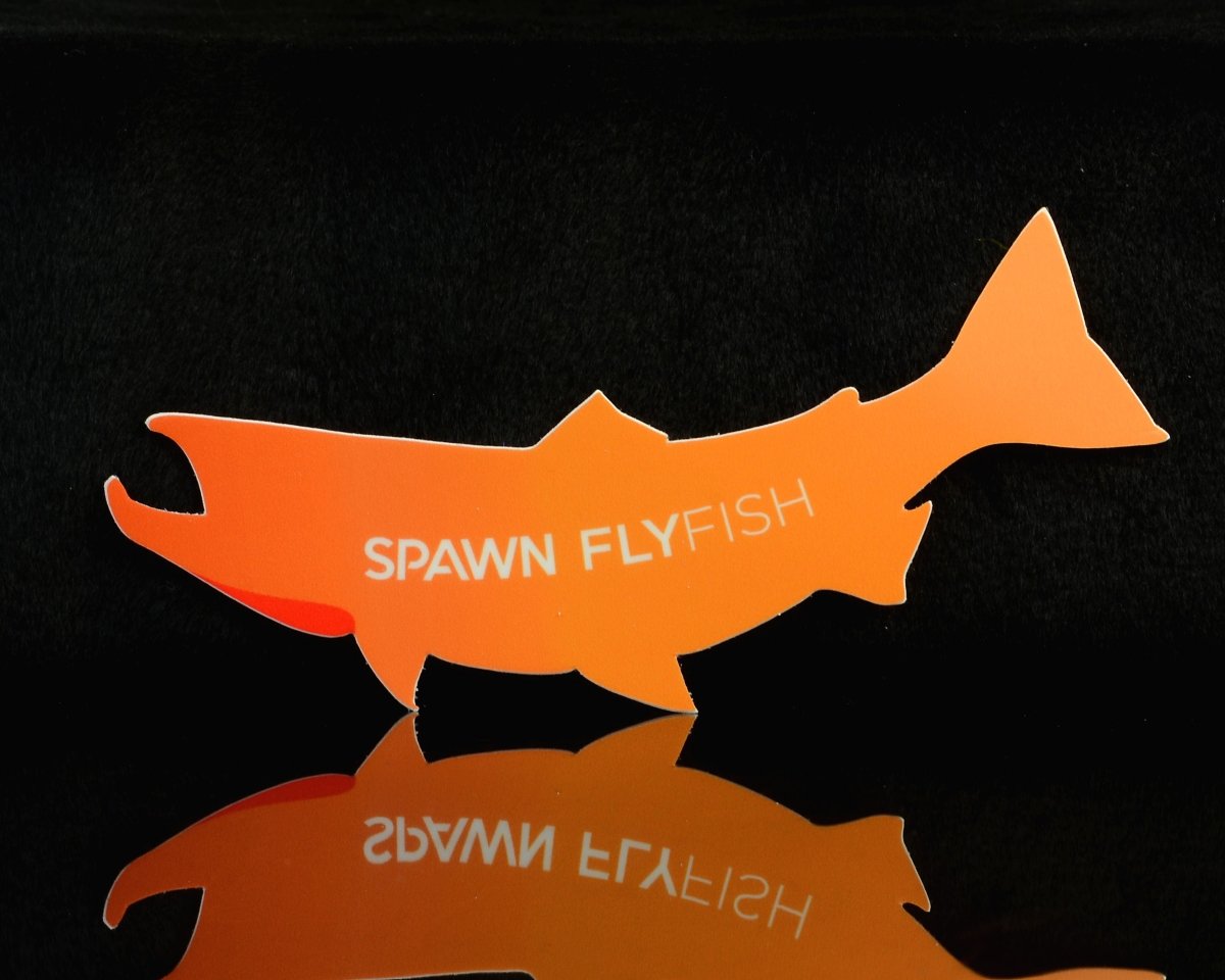 Spawn Fish Logo Stickers - Spawn Fly Fish - Spawn Fly Fish