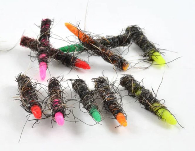 Rainy's Black Hare's Ear Stimulator Tube Bodiz - Spawn Fly Fish - Rainys