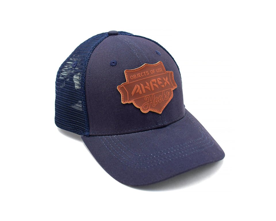 Ahrex Leather Patch Trucker Cap - Spawn Fly Fish - Ahrex Hooks