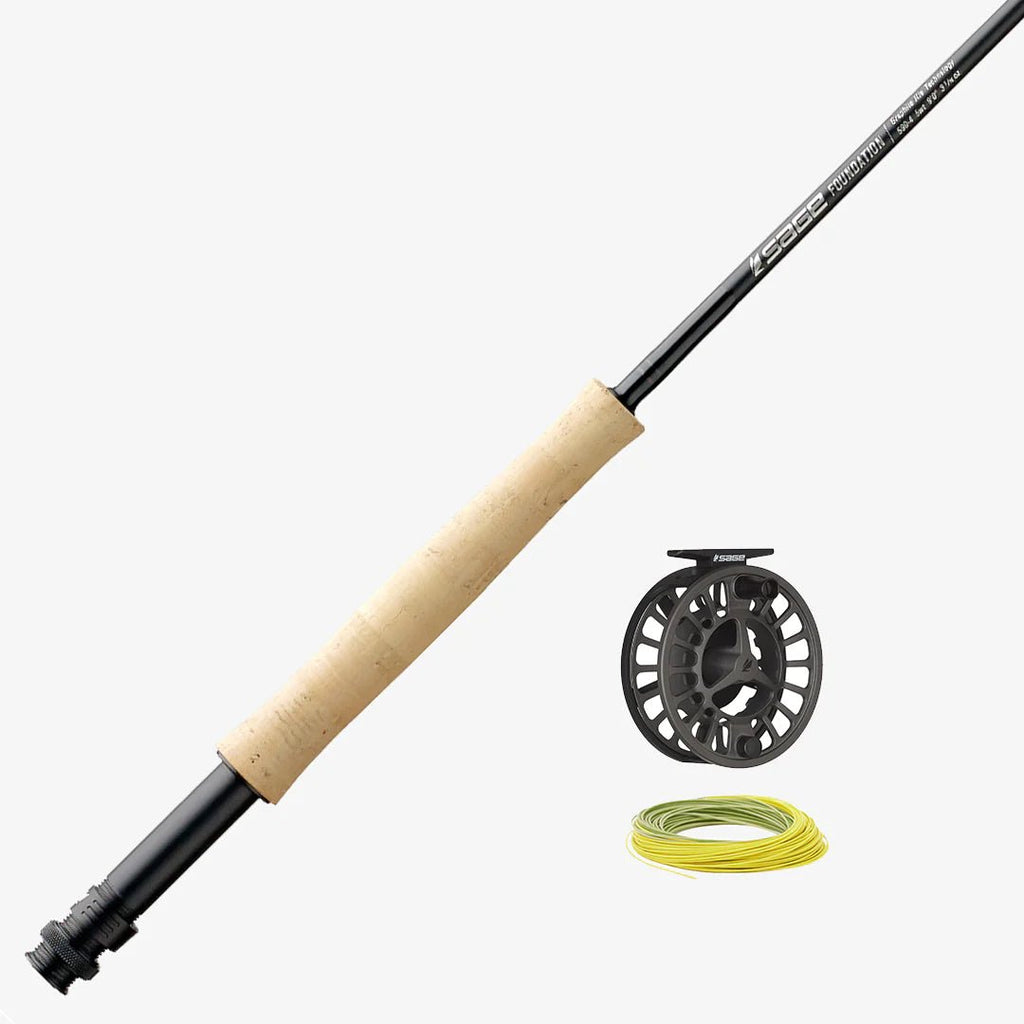 Sage Foundation Fly Rod / Reel Combo Outfit - Spawn Fly Fish - Sage