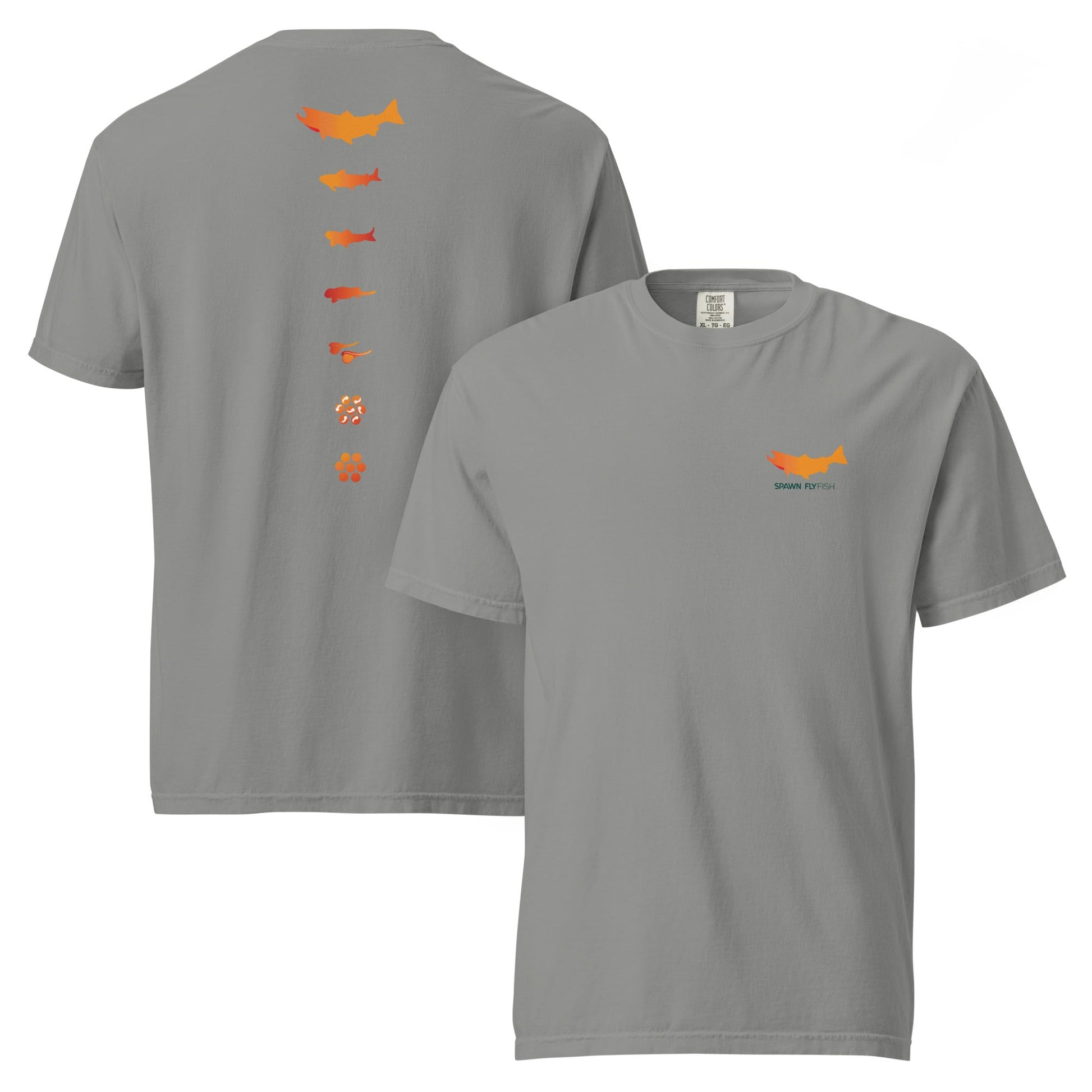 Spawn Lifecycle - Heavyweight T-Shirt - Spawn Fly Fish - Spawn Fly Fish