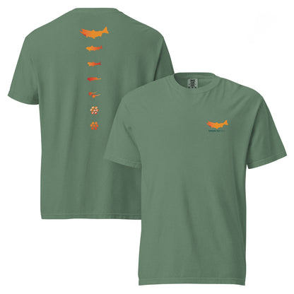 Spawn Lifecycle - Heavyweight T-Shirt - Spawn Fly Fish - Spawn Fly Fish