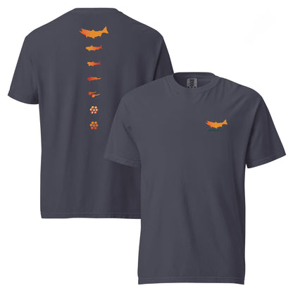 Spawn Lifecycle - Heavyweight T-Shirt - Spawn Fly Fish - Spawn Fly Fish