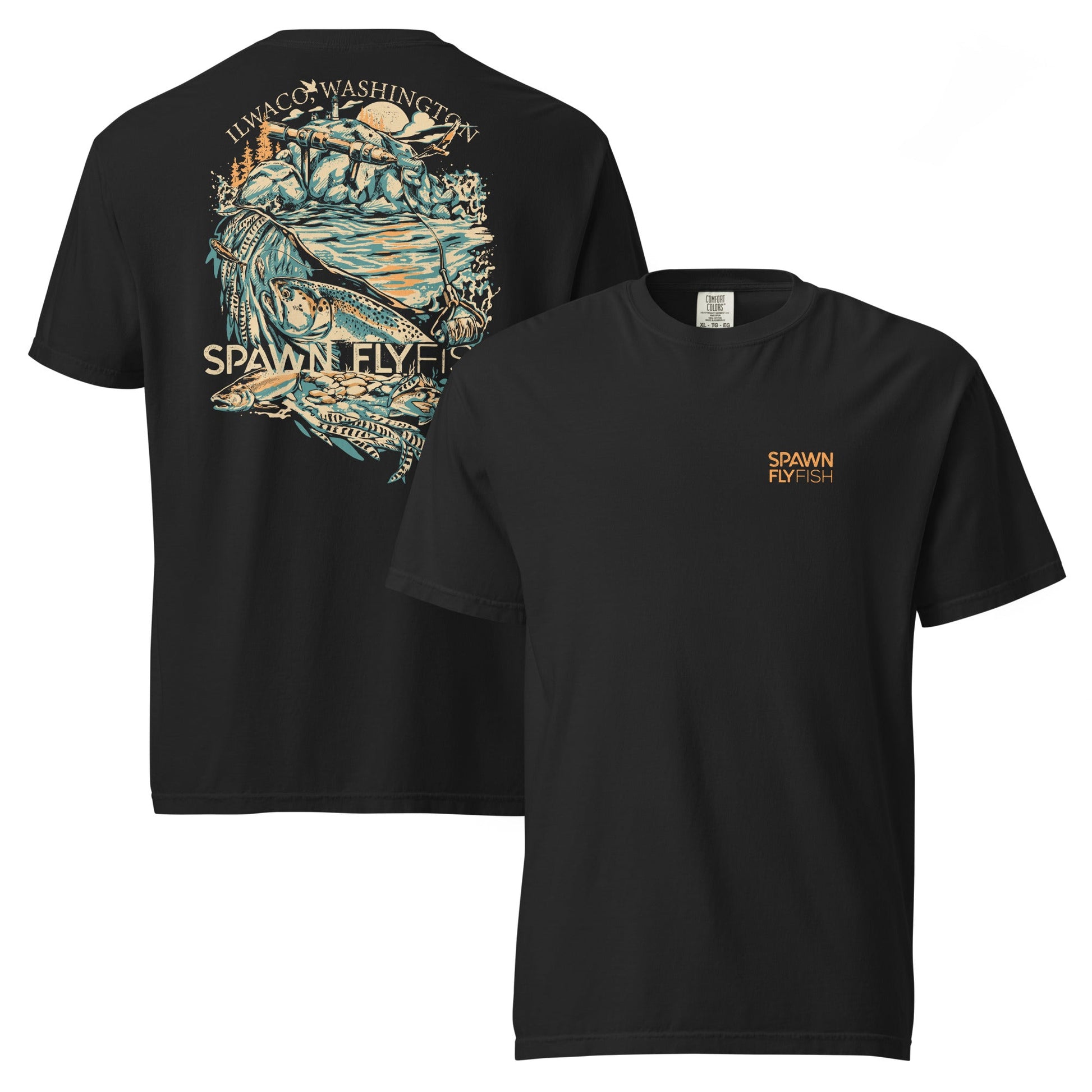 Spawn Heavyweight Ilwaco T-Shirt - Spawn Fly Fish - Spawn Fly Fish
