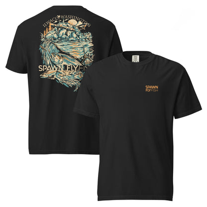 Spawn Heavyweight Ilwaco T-Shirt - Spawn Fly Fish - Spawn Fly Fish