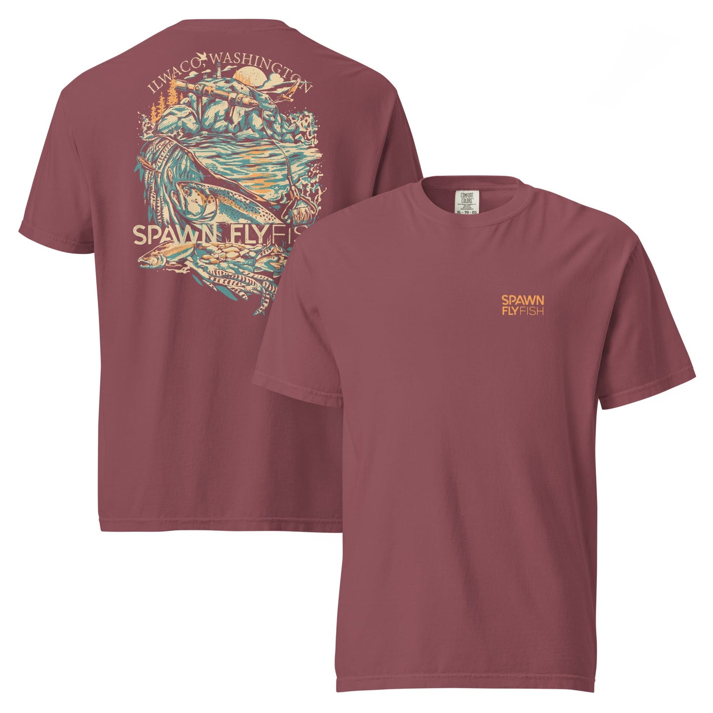 Spawn Heavyweight Ilwaco T-Shirt - Spawn Fly Fish - Spawn Fly Fish