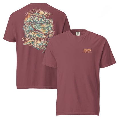 Spawn Heavyweight Ilwaco T-Shirt - Spawn Fly Fish - Spawn Fly Fish