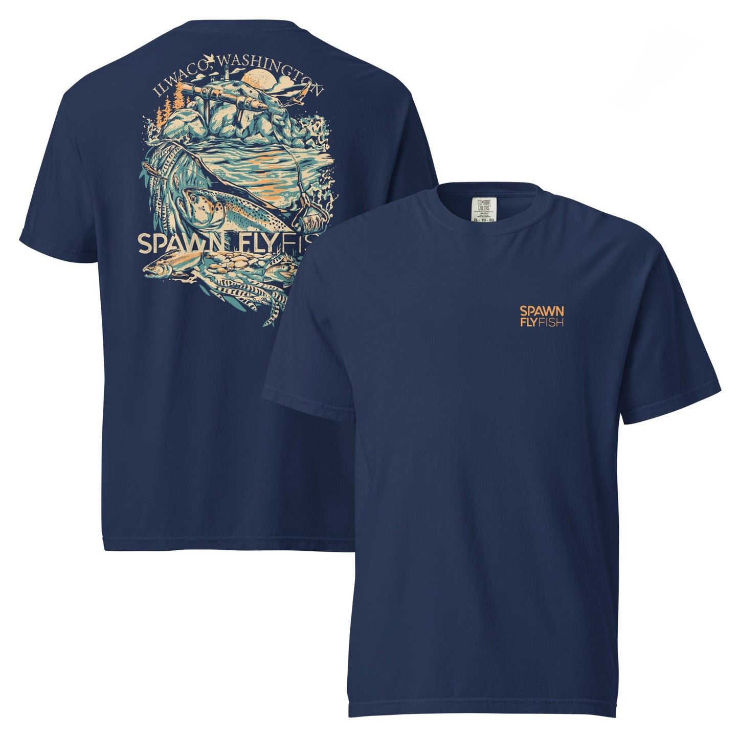 Spawn Heavyweight Ilwaco T-Shirt - Spawn Fly Fish - Spawn Fly Fish