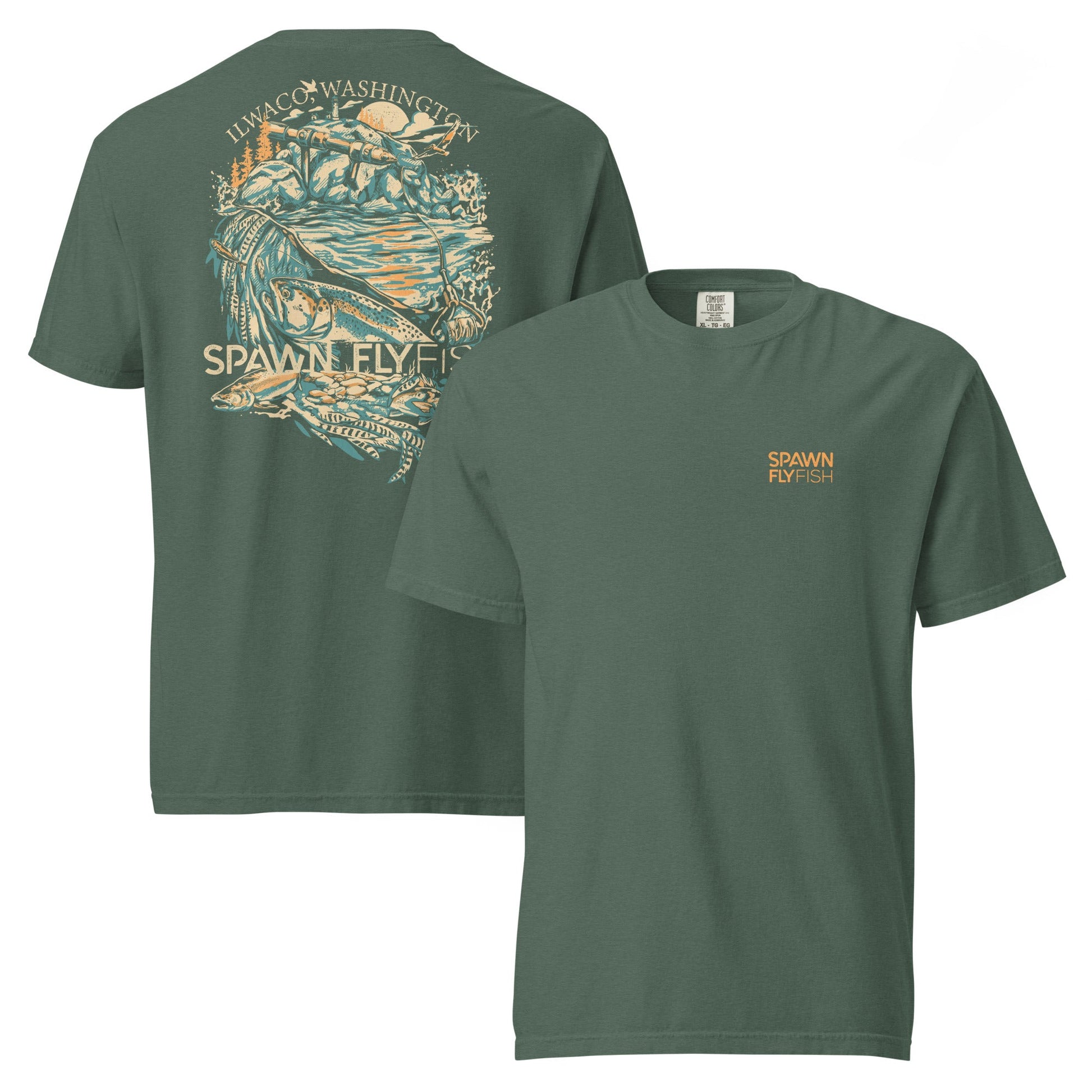 Spawn Heavyweight Ilwaco T-Shirt - Spawn Fly Fish - Spawn Fly Fish