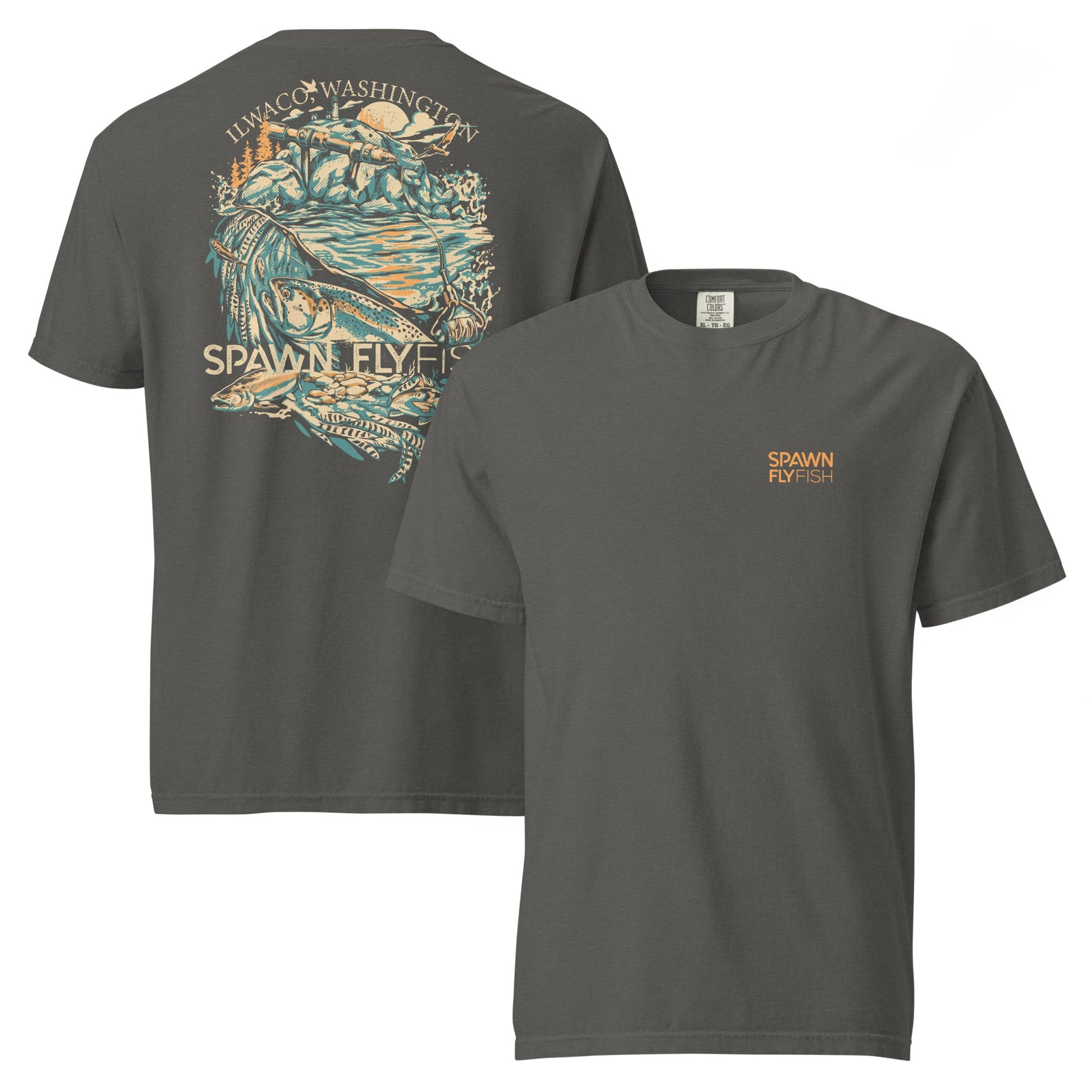 Spawn Heavyweight Ilwaco T-Shirt - Spawn Fly Fish - Spawn Fly Fish