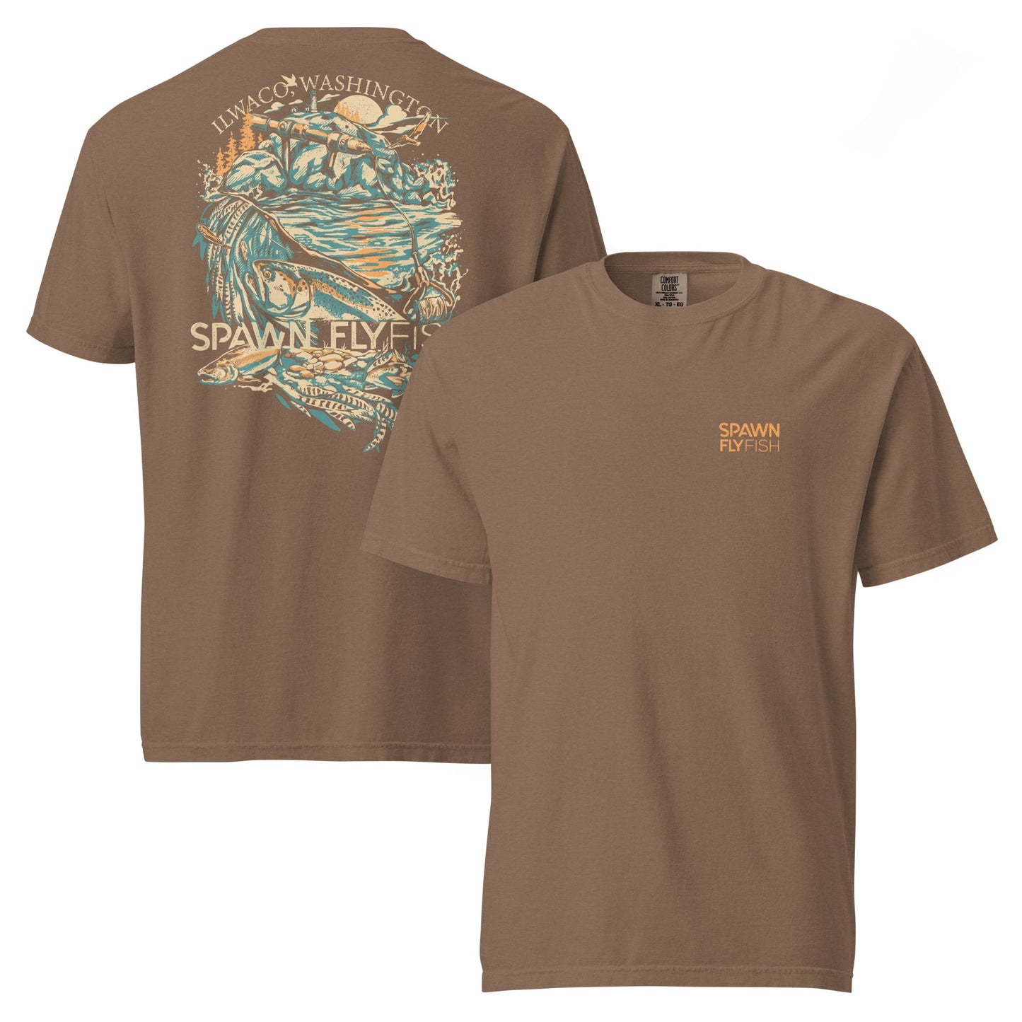 Spawn Heavyweight Ilwaco T-Shirt - Spawn Fly Fish - Spawn Fly Fish