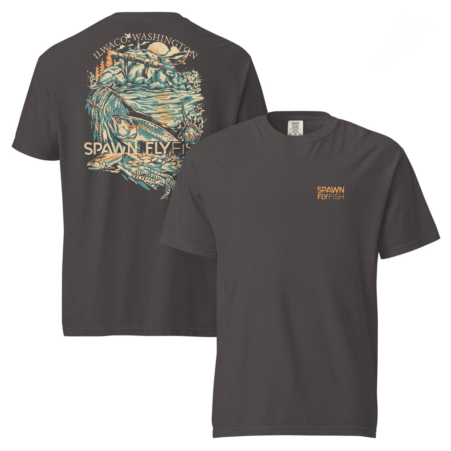 Spawn Heavyweight Ilwaco T-Shirt - Spawn Fly Fish - Spawn Fly Fish