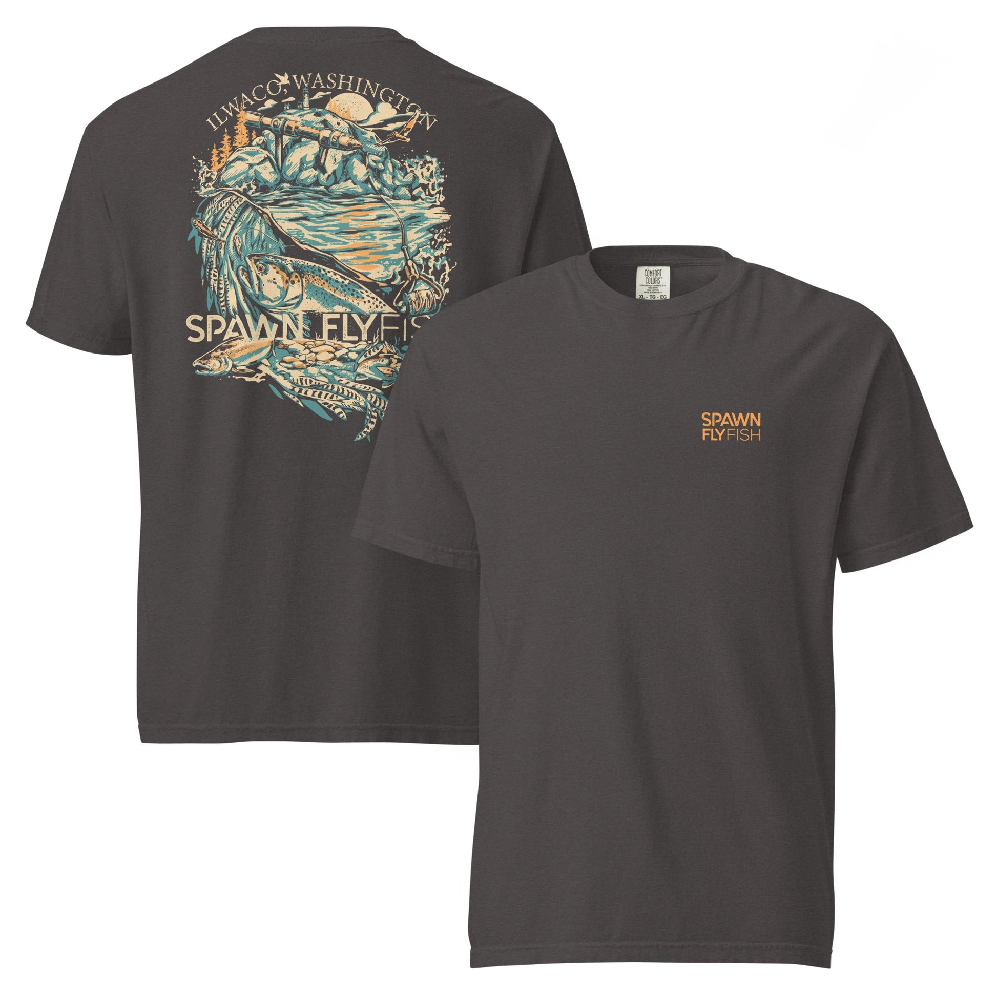 Spawn Heavyweight Ilwaco T-Shirt - Spawn Fly Fish - Spawn Fly Fish