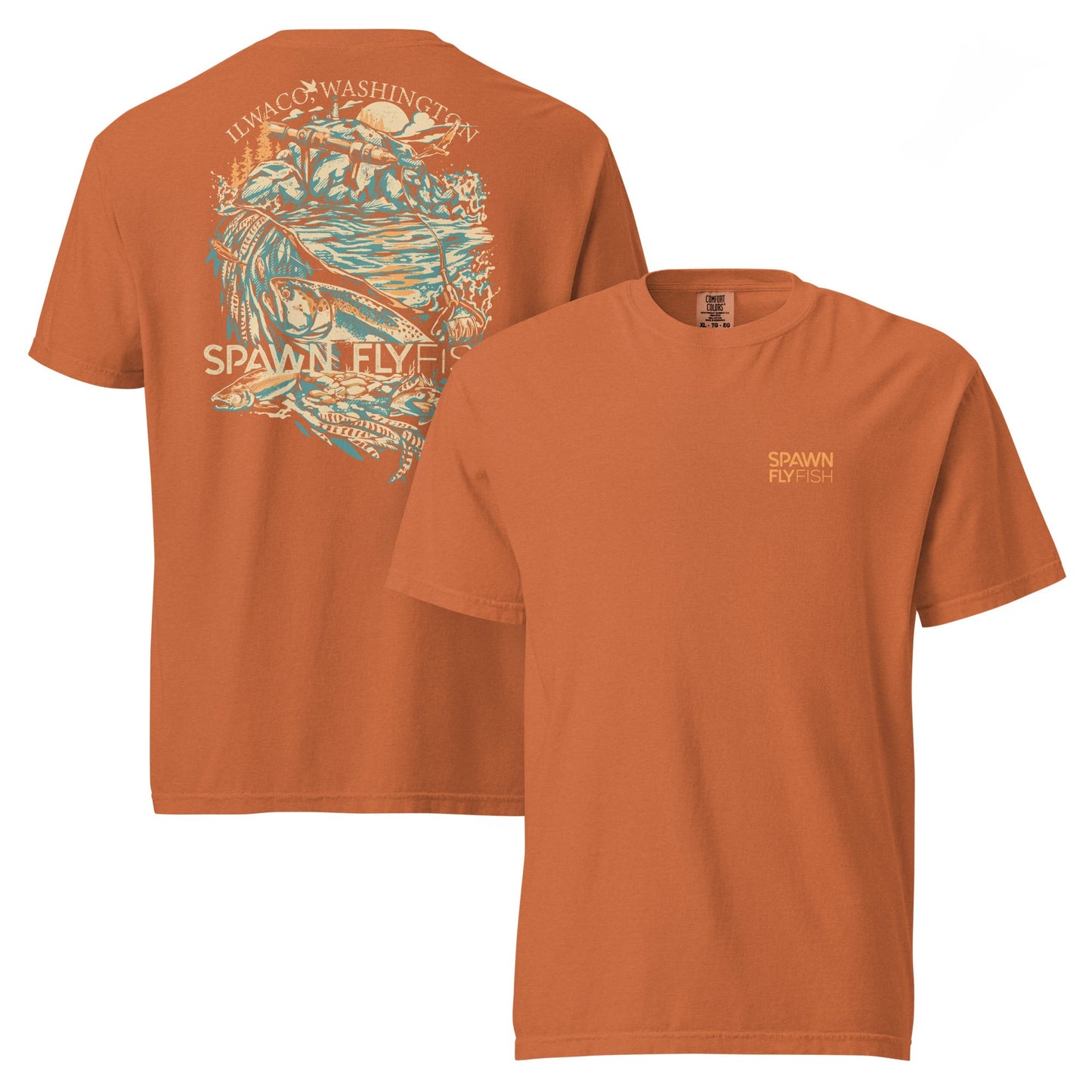 Spawn Heavyweight Ilwaco T-Shirt - Spawn Fly Fish - Spawn Fly Fish