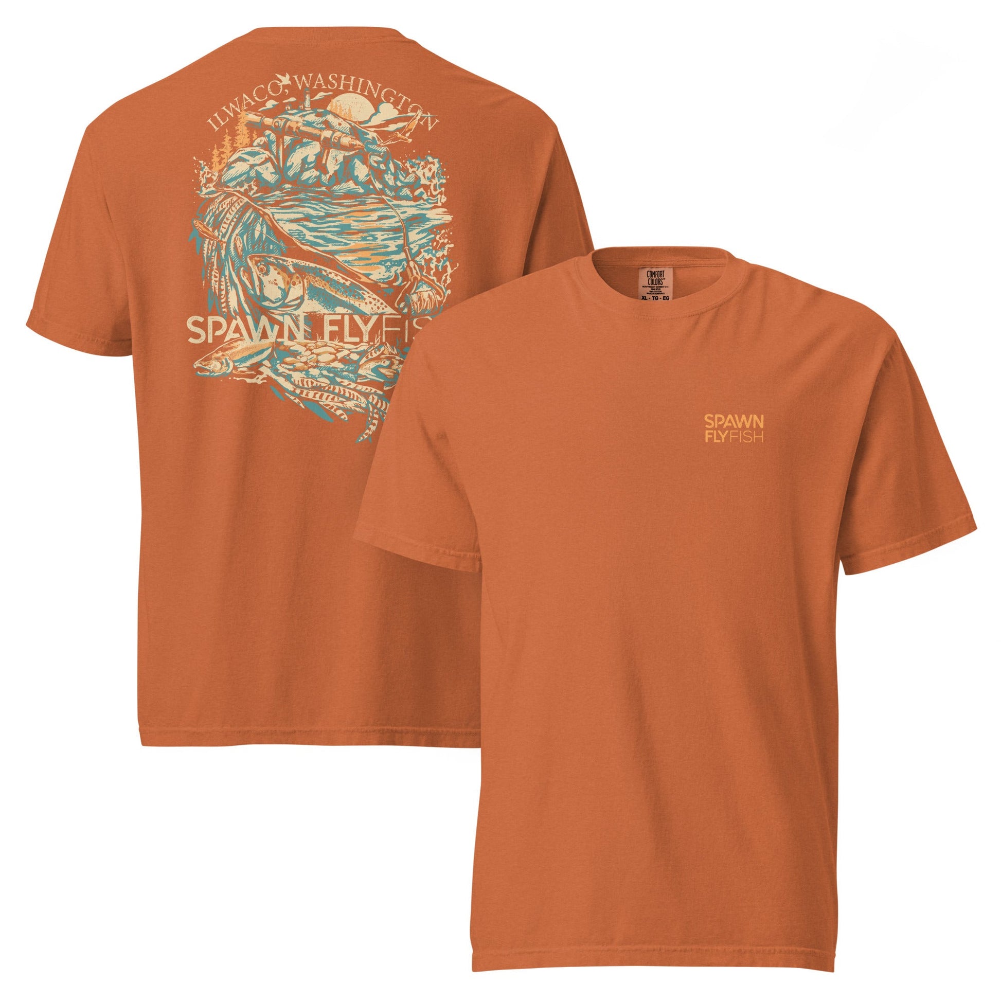Spawn Heavyweight Ilwaco T-Shirt - Spawn Fly Fish - Spawn Fly Fish