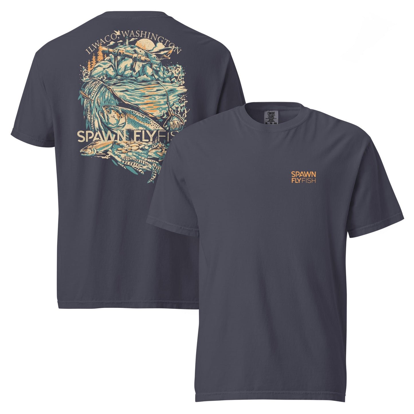 Spawn Heavyweight Ilwaco T-Shirt - Spawn Fly Fish - Spawn Fly Fish