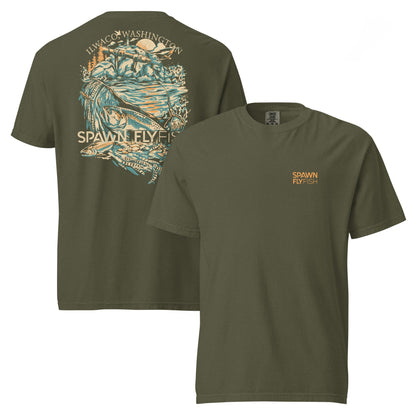 Spawn Heavyweight Ilwaco T-Shirt - Spawn Fly Fish - Spawn Fly Fish