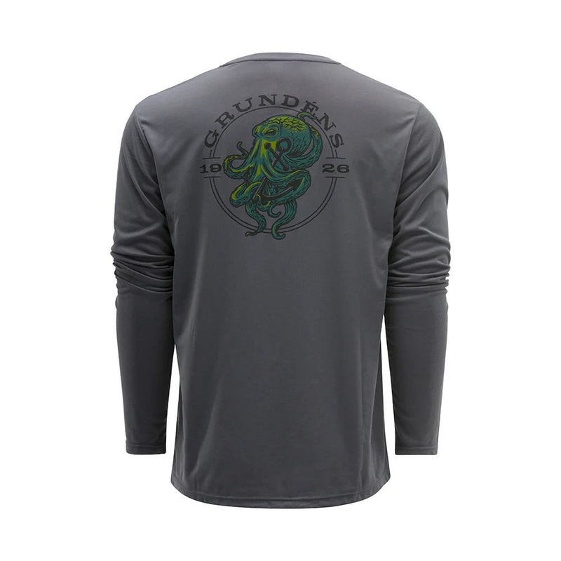 Grundens Krocken LS Tech Tee - Spawn Fly Fish - Grundens