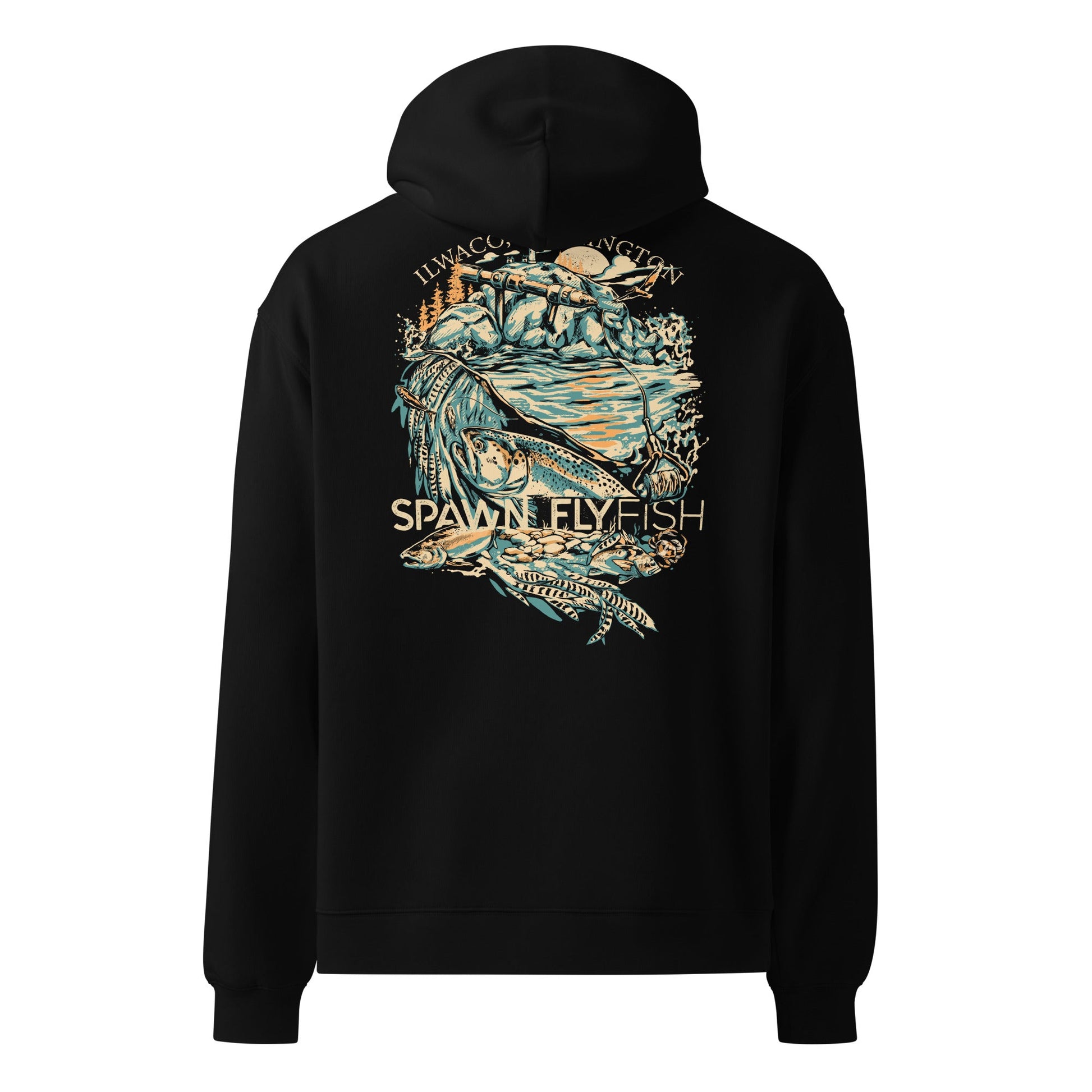 Spawn Unisex oversized hoodie - Spawn Fly Fish - Spawn Fly Fish