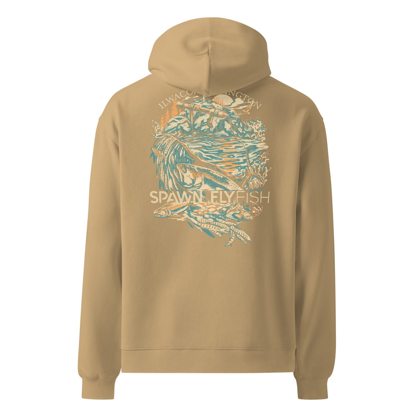 Spawn Unisex oversized hoodie - Spawn Fly Fish - Spawn Fly Fish