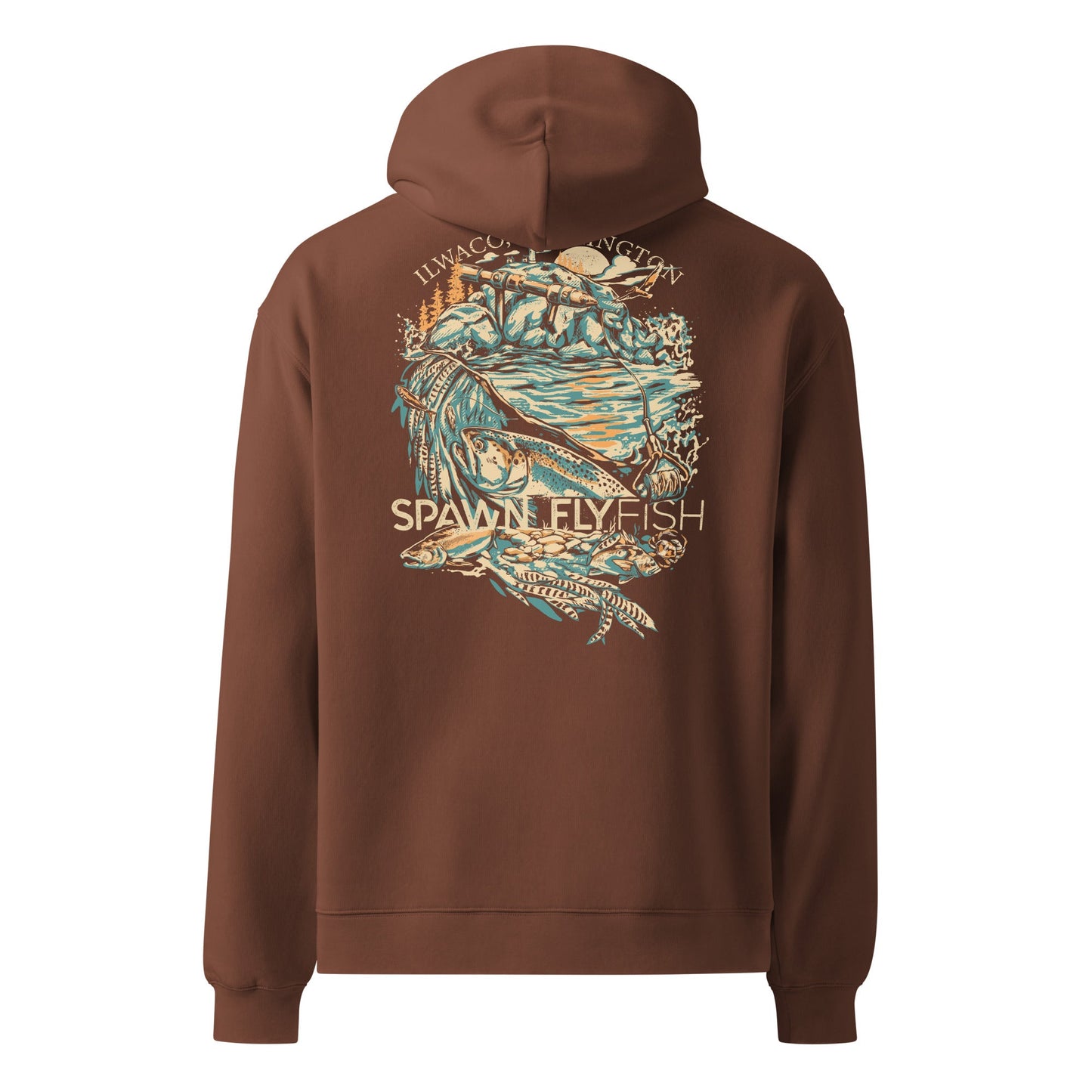 Spawn Unisex oversized hoodie - Spawn Fly Fish - Spawn Fly Fish