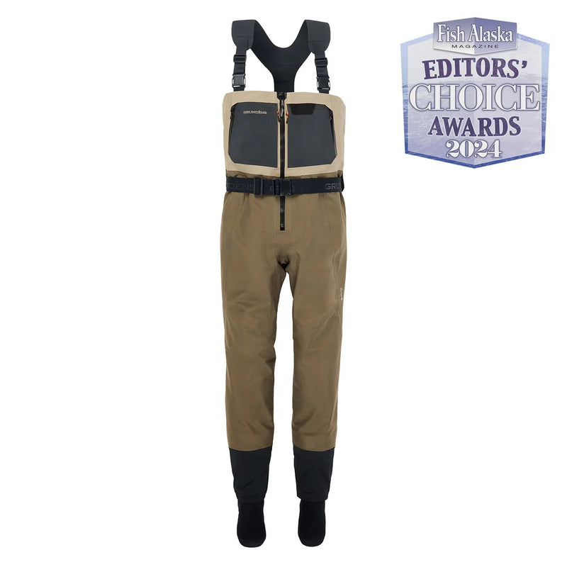 Grundens Gore - Tex Boundary Zip Stockingfoot Wader - Spawn Fly Fish - Grundens