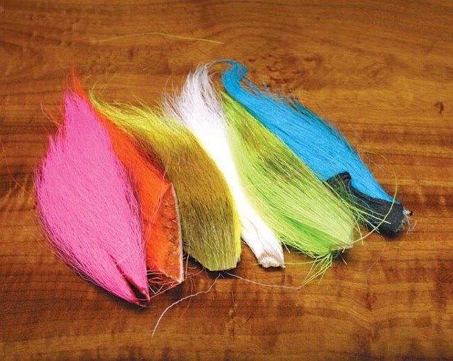 Hareline Fluorescent Bucktail Combo - Spawn Fly Fish - Hareline Dubbin