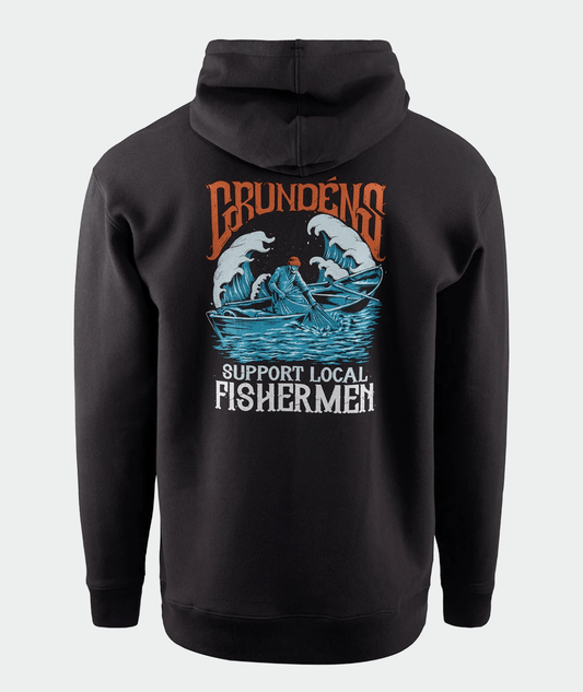 Grundens - Displacement DWR Hoodie Support Local Fishermen - Spawn Fly Fish - Spawn Fly Fish