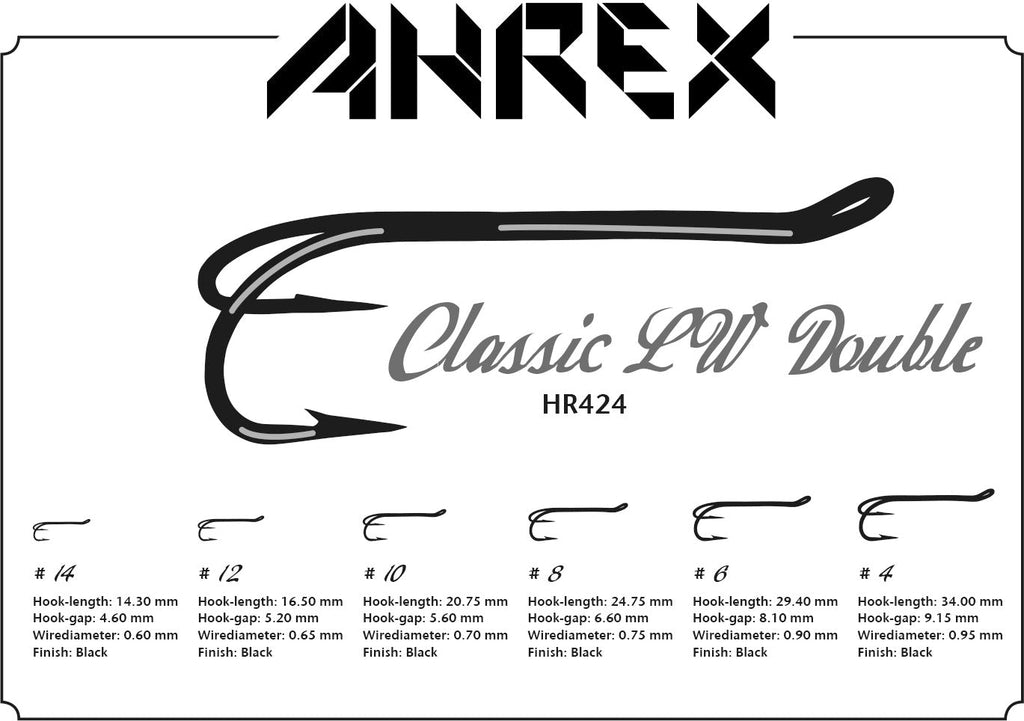 Ahrex Home Run - HR424 Classic Low Water Double - Spawn Fly Fish - Ahrex Hooks