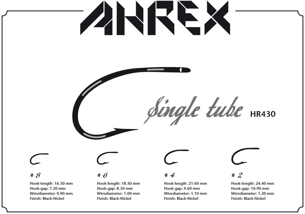 Ahrex Home Run - HR430 Tube Single - Spawn Fly Fish - Ahrex Hooks