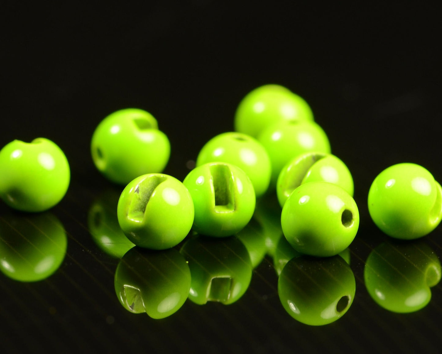 Spawn's Super Tungsten Slotted Beads - Spawn Fly Fish - Hareline Dubbin