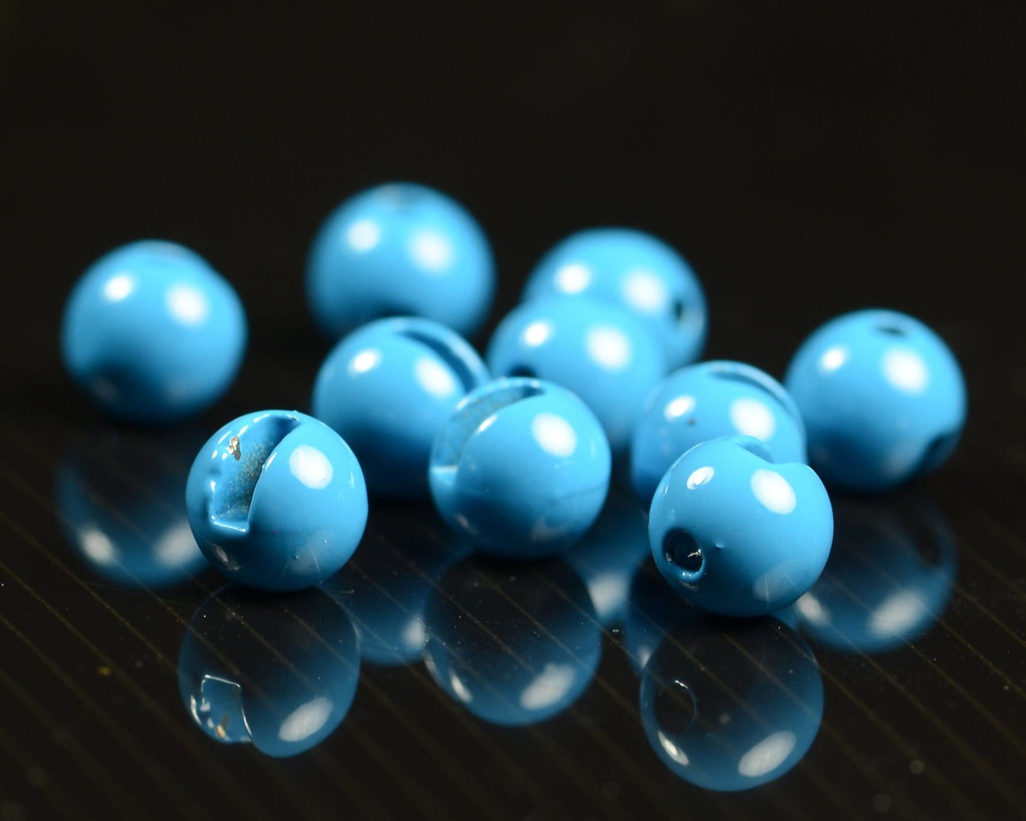 Spawn's Super Tungsten Slotted Beads - Spawn Fly Fish - Hareline Dubbin