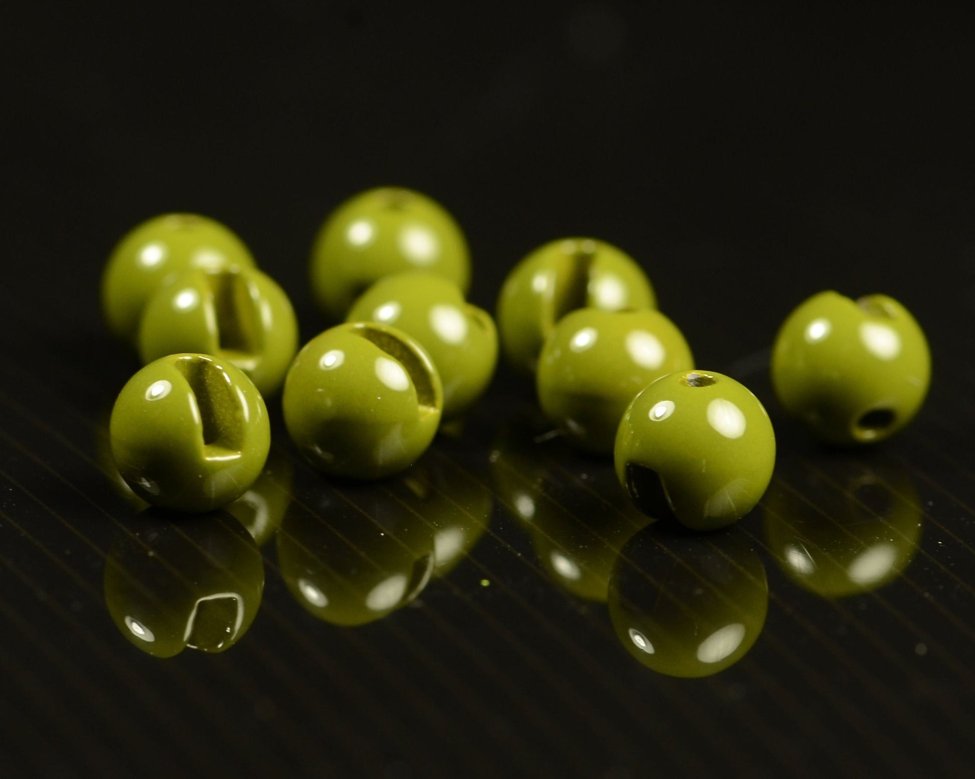 Spawn's Super Tungsten Slotted Beads - Spawn Fly Fish - Hareline Dubbin
