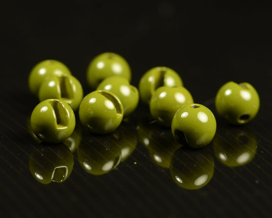 Spawn's Super Tungsten Slotted Beads - Spawn Fly Fish - Hareline Dubbin