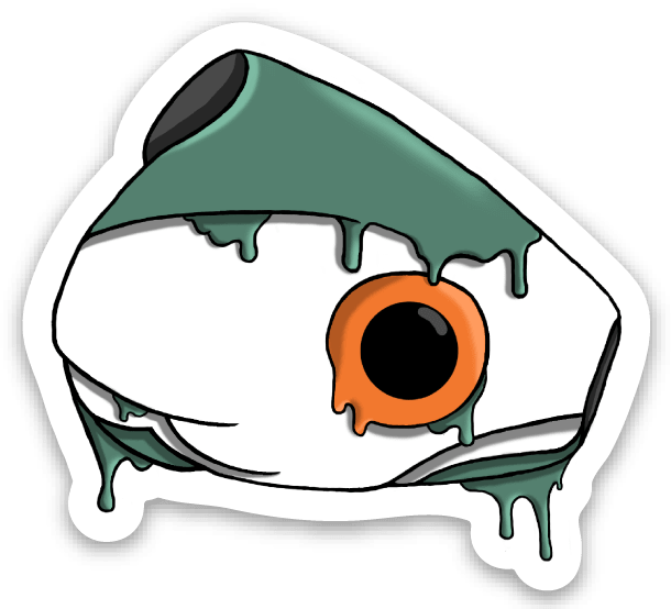 Spawn Dripped Fly Head Stickers - Spawn Fly Fish - Spawn Fly Fish