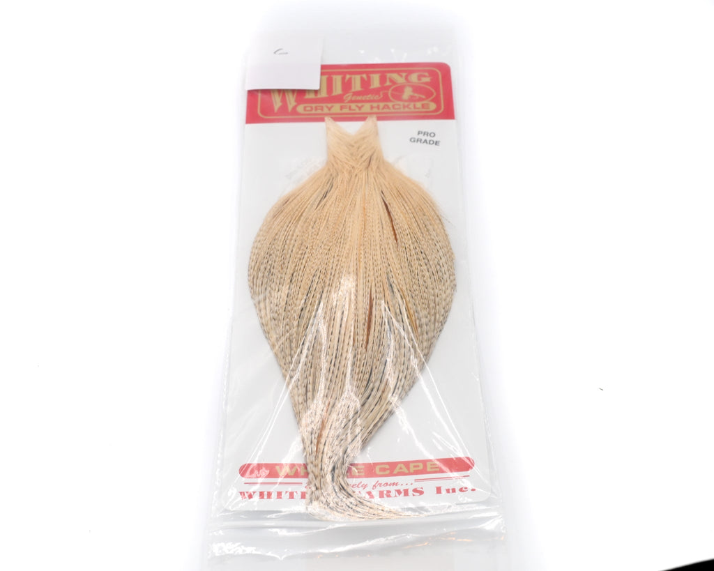 Whiting Farms Dry Fly Hackle - Pro Grade Cape - Spawn Fly Fish - Whiting Farms