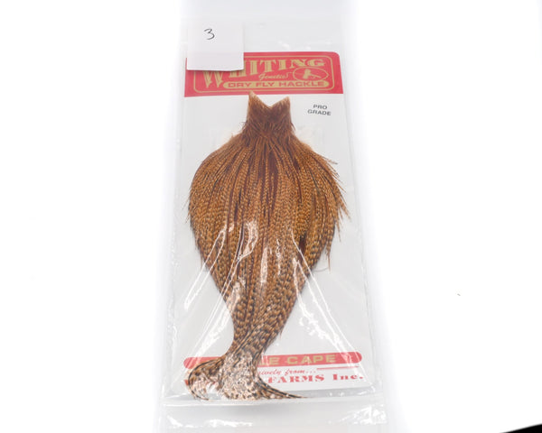 Whiting Farms Dry Fly Hackle - Pro Grade Cape - Spawn Fly Fish - Whiting Farms