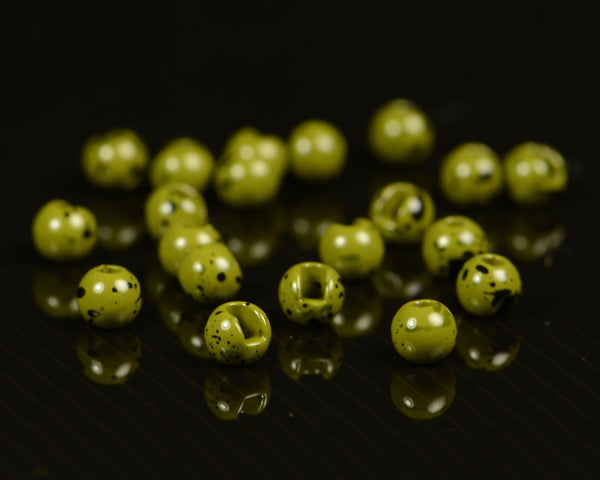 Hareline Slotted Tungsten Beads (Sizes 3.3mm-5.5mm) - Spawn Fly Fish - Hareline Dubbin