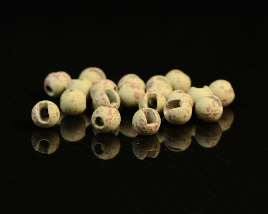 Hareline Mottled Tactical Slotted Tungsten Beads - Spawn Fly Fish - Hareline Dubbin
