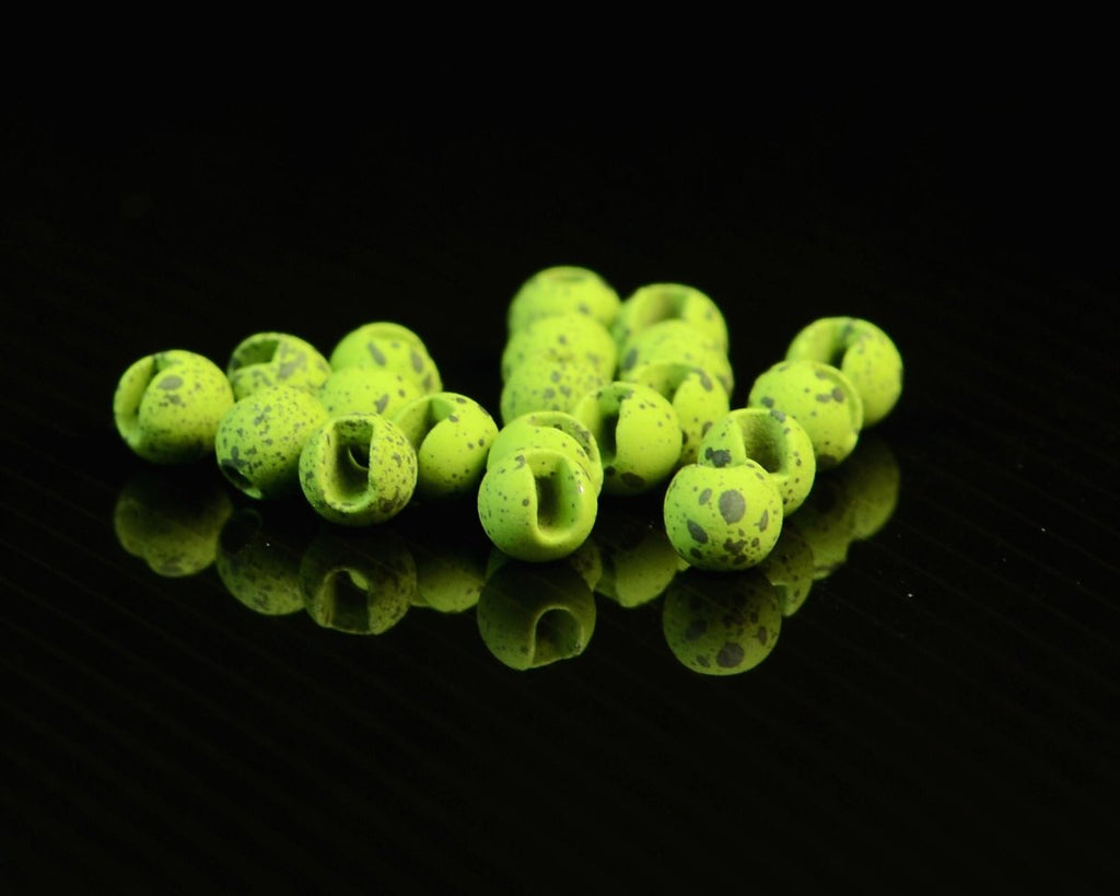Hareline Mottled Tactical Slotted Tungsten Beads - Spawn Fly Fish - Hareline Dubbin