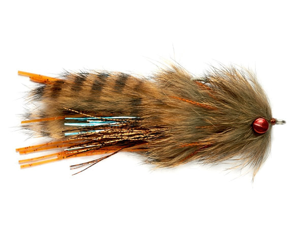 6PCS Brown Woolly Bugger Streamer Flies Trout Salmon Fishing Fly Lure Baits  24mm