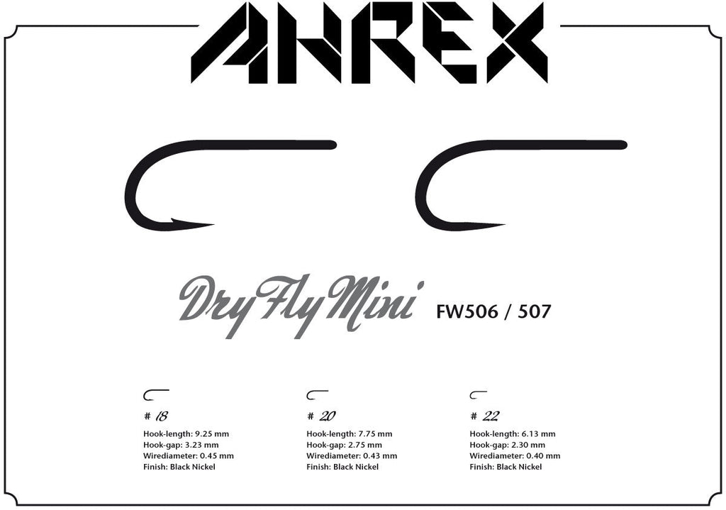 Ahrex Fw 507 Dry Fly Mini Hook Barbless - Spawn Fly Fish - Ahrex Hooks