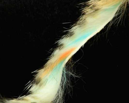 Hareline Black Barred Groovy Bunny Strips - Spawn Fly Fish - Hareline Dubbin